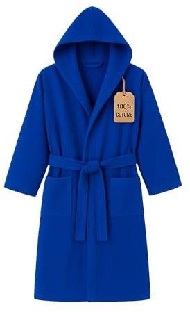 Leonardo Home - accappatoio uomo/donna 100% cotone - accappatoio con Cappuccio in morbida spugna 100% cotone.