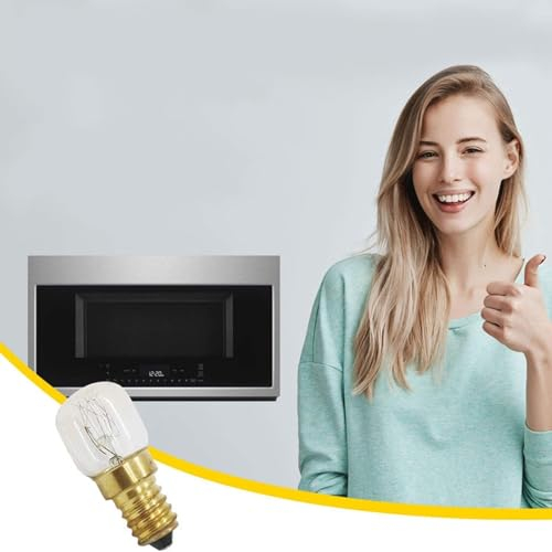 PRIOKNIKO T25 Range Hood Bulb T22 Bulb High Temperature Oven Low Temperature Refrigerator Bulb,High-Temperature Oven Bulbs T22-E14-15W