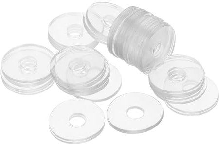 OUNONA 50pièces Rondelles Transparentes Pour Vis De Douche Rondelles Plates De Rechange Joints Multi-usages Vinyle