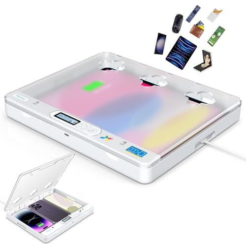 Dayear Telefon/Pad Handy Gefängnis, Handy Timer Lock Box Handy Safe Box Handy Abschließbare Box für Phone/iPad/Tablet/TV Controller, Sperren von Telefonsucht und Versuchung (kristall)