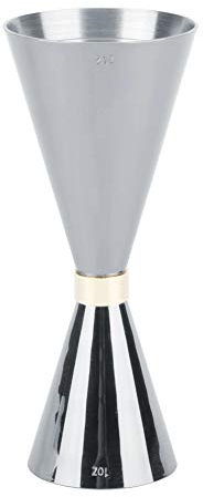 Jigger de Doble Barra, 30ml/60ml, Cono de Acero Inoxidable, Jigger de Cóctel, Jigger Japonés, Taza Medidora de Vino, Herramienta para Barra de Bebidas