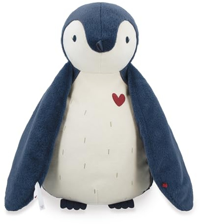 KALOO – Großer dekorativer Pinguin-Plüsch 50 cm mit Pucktuch – Maße des Pucktuchs: 100 x 100 cm – Kuscheltier für Babys – Ab der Geburt – K212012