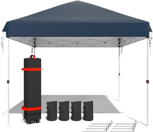 Relax Field Cenador desplegable, resistente al agua y al invierno, plegable con pesas, altura ajustable, carpa para fiestas con protección UV 50+, color