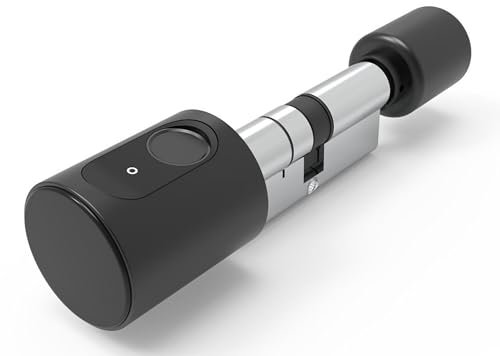 Smart Tuerschloss - Elektronisches Fingerabdruck Schloss Haustuer, Elektrisch Fingerprint Türschloss Zylinder mit App RFID-Karten Bluetooth, Smart Door Lock Tueroeffner