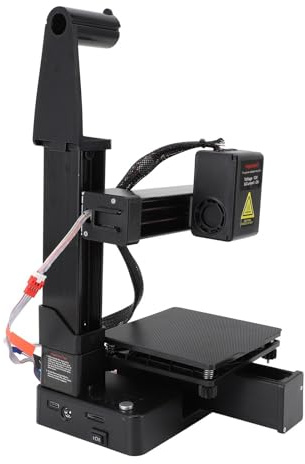 Ein Klick -3D -Drucker, Ein Kleiner 3D -Drucker Unterstützt das Pla -TPU -Filament mit -mm -Druckgröße, Einfach zu Verwenden für, Einfaches Schneiden mit Cura (EU-Stecker)