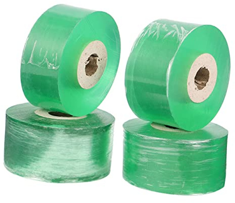 NULYLU 4 Rouleaux Auto Adhésif PVC pour Pêchers Noisetiers Film Transparent Élastique pour Jardinage