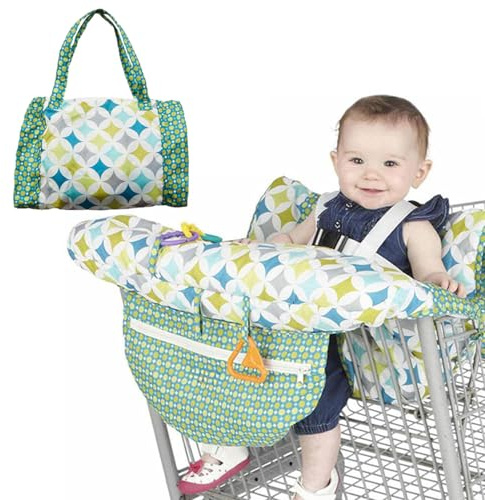 Protection Caddie Bebe, Protège Siège Chariot Bébé, Supermarché Coussin Protege Chariot, Housse Chaise Haute, Harnais De Sécurité De Rangement Pliable Portable Pour Enfant Garçons, Filles