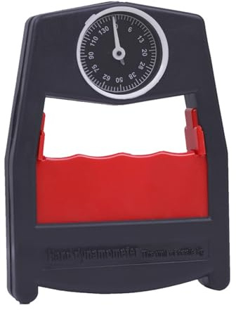 Dinamometro manuale Misuratore di impugnatura Strumento misurazione della forza presa mano for test e allenamento(Red)