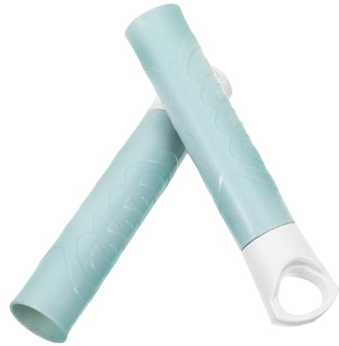 PRETYZOOM Empuñadura de Repuesto para Mango de Escoba 22Mm Funda para Palo de Fregona en Color Azul Claro 2 Unidades Accesorio para Limpieza Doméstica y Mantenimiento de Pisos