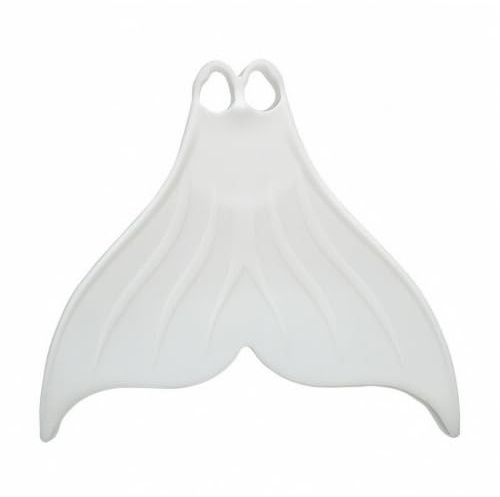 Xgdsnly Monopalme Sirène Hydrodynamique Monopalme Sirène Confortable Palme Unique en Caoutchouc pour Apnée , Blanc , S