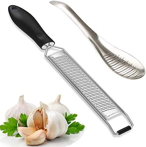 MOAKER Cheese Grater-Ginger/Garlic Grinder-for Parmesan Cheese, Chocolate, Nutmeg, Kitchen Grater and Grinder