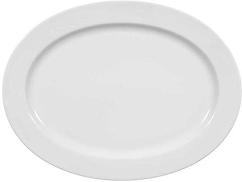 Seltmann 001.110221 Timeless Plat de service ovale en porcelaine Motif Lukullus Blanc Longueur 35 cm Largeur 26 cm