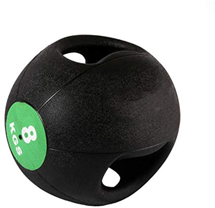 Medizinbälle Gummi-Medizin-Kugel, Doppelter Griff Mit Fester Elastischer Fitness-Ball, Kerntraining-Ausrüstung Für Männliches Und Weibliches Box-Training, 8kg / 17.6lb