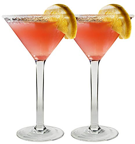 I-WILL Copas de Cocktail de Plástico Reutilizable Transparente 180ml Coppa Martini Margarita Cócteles Jugo Bebida Copas de Cóctel para Bar, Fiesta en Casa, Lavavajillas, Set 2