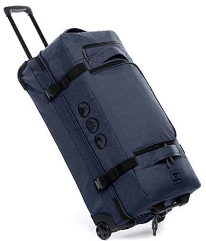 SONS OF ALOHA XL Reisetasche mit 2 Rollen Kane Trolley Koffer 80 cm Rollgepäck Sporttasche Reisetasche 120 Liter Ozeanblau