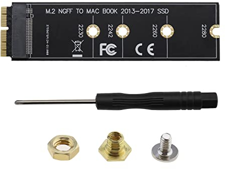 VGOL M.2 NVME SSD Convertidor y Adaptador para MacBook Air Pro Retina 2013-2017 - Kit de Actualización de Disco Duro Compatible con A1465 A1466 A1398