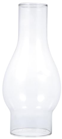 Lurrose Retro Zylinder Lampenglas Schirm Petroschirm Glasschirm Öllampe Glaszylinder Lampenschirm Ersatzglas Glas Ersatzschirm Lampenabdeckung für Öllampe Petroleumlampe Tischampe 16, 5x5x5cm