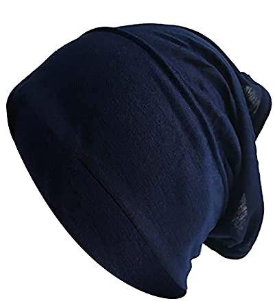 Kopfbedeckungen Kopf Wraps Beanie Muslim Beanie-Kappe, Schlafen Headwrap Chemo-Kappe StirnbäNder Headwear Onkologische Turban FüR Chemotherapie, Elastisches Haarpflege Long Slouch Oder Alopezie