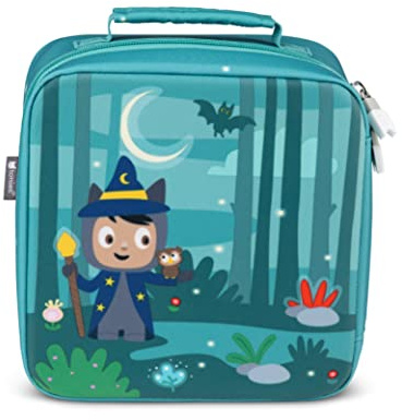 tonies Carry Case Max – Forêt enchantée, étui de voyage robuste avec espace pour jusqu'à 14 caractères audio tonies – Poches intérieures en maille – Facile à nettoyer – Cadeau pour enfant