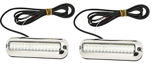 Unterwasser-LED-Bootslicht, 1500LM 42 LEDs IP68 wasserdicht Marine-LED-Leuchte weißes Licht for Yachtbesitzer Bootsfahrer Fischer Unterwasserbeleuchtung in Seen und Meeren