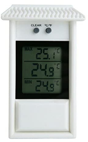 Max Min Thermometer, Max und Min Temperaturen Gewächshaus Thermometer Garten Zubehör Wandmontage Thermometer