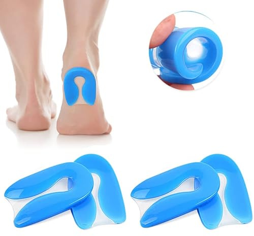 Youery Fersensporn Einlagen, Orthopädische Geleinlagen, M (40-45) | 2 Paar, Schmerzreduktion, Bequeme Profi Schuheinlagen, Gel Einlegesohlen