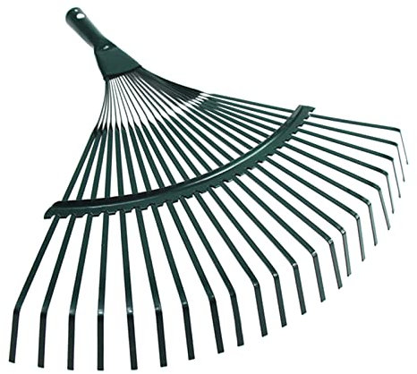 Upgraded 42cm 22 Teeth Steel Fan Rake For Head Replacement For Garden Lawns Patio & Yards Leaves Leaf Moss High Carbon S Rake Head Replacement