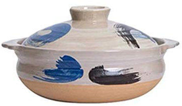 Casseruola in ceramica, fornello in gres, pentola sanitaria, padella, utensili da cucina domestici resistenti al calore a fiamma aperta (dimensioni: 34,5 cm) (31 cm)