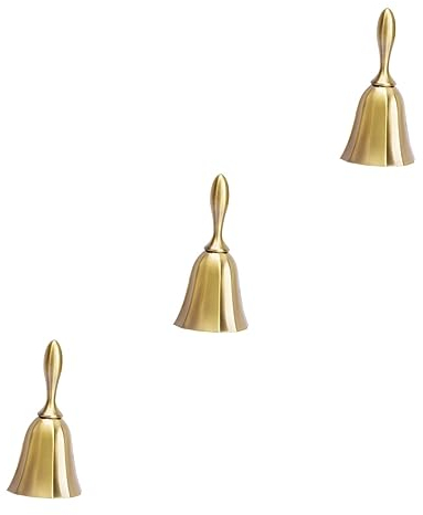 STOBOK 3St klingel an der rezeption Empfangsglocke Klassische Dienstklingel legierte Glocke Legierung die Klingel Chuancai-Glocke Serviceklingel