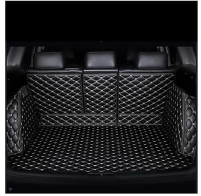 Benutzerdefinierte Kofferraummatten Komplettset Für VW Für Tiguan 2017 2018 2019 2020 2021 2022 Auto-Heck-Kofferraumwanne (Color : 2)
