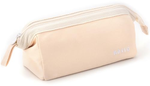 ONCCI Federmäppchen Mädchen Mäppchen Federtaschen Große Kapazität Teenager Etui Stifte Pencil Case für Schule & Büro (Beige)
