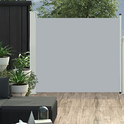 BaraSh Toldo Lateral retráctil de jardín Gris 100x300 cm Toldo Horizontal Exterior Toldos Cortavientos Toldos Laterales