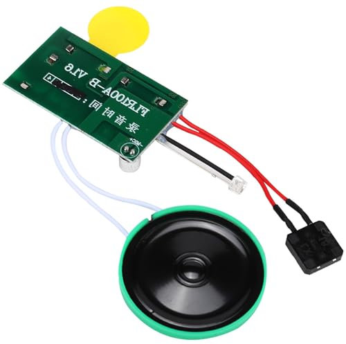 Diktiergerät für Kuscheltier-Grußkarten-Soundmodul 4 Minuten DIY Beschreibbares Grußkartenmodul Light Sense Voice Sound Record Chip (Loop Play) (Spiel es nochmal)