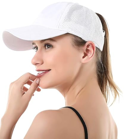 Coubeau Damen Schnelltrocknende Baseballkappe - Verstellbare Damen Sportkappe, Laufkappe mit Belüftungslöchern, Fitnesskappe, Frühlings- und Sommer-Baseballkappe ist Nicht stickig