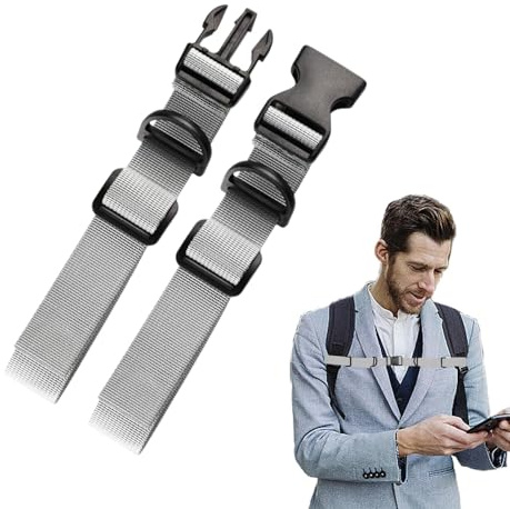 Frfik Cinturino toracico Regolabile Rucksac - Zaino per Il Torace - Cinturini dello Zaino con Chiusura Rapida, Cintura Non slittata per Jogging, Escursioni, Viaggi, Cartella, Durevole e Regolabile,