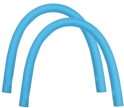 MOUNTTU Lot de 2 Nouilles de Piscine Haute flottabilité en Mousse Epe, Droites, 150 cm, pour entraînement Natation, Accessoires Piscine, Bleues