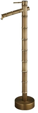 DJJYCTNM Colonne d'eau de Jardin Extérieure, Fontaines Extérieures en Cuivre avec Robinet, Amovible et Réglable en Hauteur, Décorative, pour L'irrigationn(87.5cm/34in)