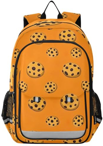 RPLIFE Chocolate Cookies Orange Rucksäcke für Kinder, Grundschulrucksack für Jungen, Kinderrucksack, Reisen, Chocolate Cookies Orange, Einheitsgröße, traditionelle Rucksäcke, Chocolate Cookies Orange