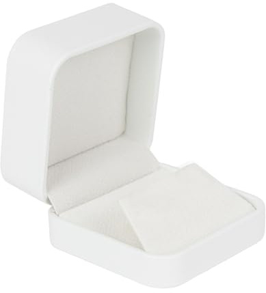 White Small Earring Box, Earring Boxes Gift, Jewellery Box for Women, Travel Jewellery Box Durable Earrings Box Suitable for Marry Anniversaries and Birthdays