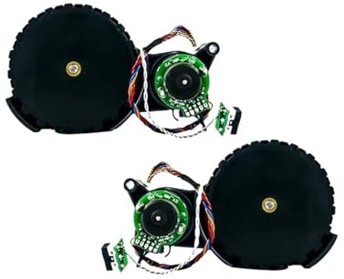 Accessori for aspirapolvere Ruote Motore spazzola principale con alloggiamento Scheda madre Spazzola laterale Motore riduttore, compatibile con Roborock, S7 / S7 Plus(Left and right wheels)