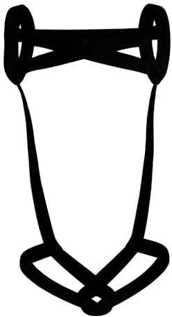 GENEMEN Mono para hombre con arnés para el pecho, entrepierna abierta, una pieza, pajarita sexy, tanga, bragas, D-negro., Talla única