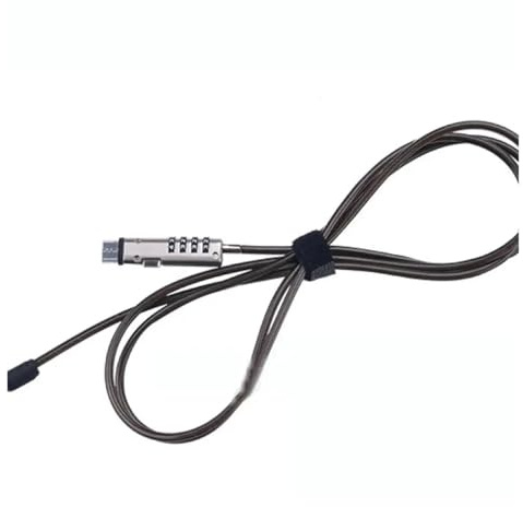 Usb Interface Lock Laptop Security Cable Numeric Password Alloy Lock Anti Theft Computer Padlock Adjustable Length 360