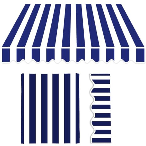 Tela de Toldo por Metros Exterior para 2'50 2 Metro | toldos parasol, cubierta de 2m, 3m, 3,5m, 4m, lona impermeable para refugio, cubierta, balcón, tienda