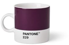 Copenhagen Design PANTONE Espresso Cup, small coffee cup, fine china (ceramic), 120 ml, Aubergine