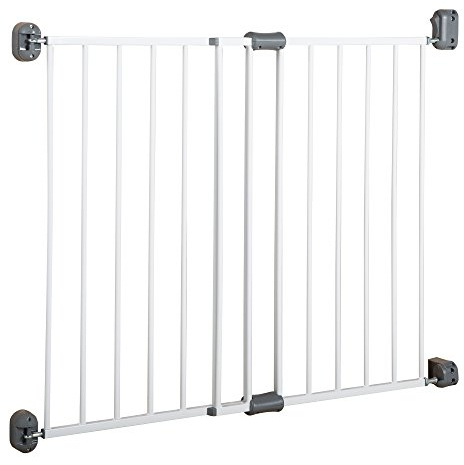 roba Türschutzgitter 'Easy Step', Metall Schutzgitter weiß, extra hoch, variable Breite 60-97cm