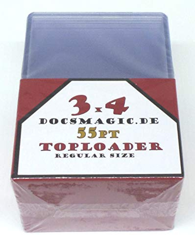 docsmagic.de 25 Toploader Thick 55pt - 3 x 4 - Standard Size - 70 x 96