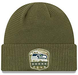 New Era ONF19 STS Knit Mütze Seattle Seahawks Khaki