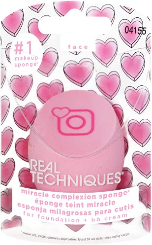 Real Techniques Limited Edition Love IRL Miracle Teint Schwamm für Grundierungen, 1er Pack (1 x 1 Stück)
