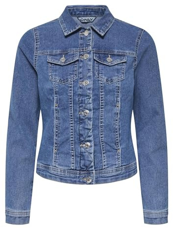 ONLY damjeansjacka ONLWONDER jeansjacka, Mellanblå denim, L