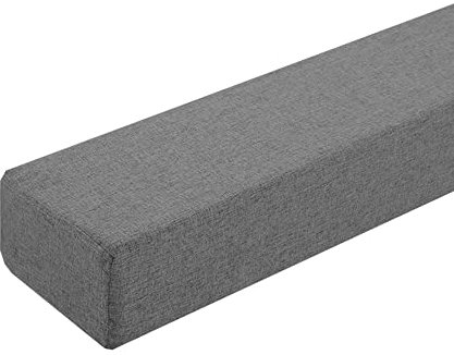 XIEMINLE Bettlückenfüller für Einzelbett/Doppelbett/King-Size-Bett, individuelle Größe, Sofakissen, Kopfteilkissen, Sofa-Nackenrolle, Armlehnenkissen mit abnehmbarem Bezug, 200 x 10 x 20 cm, Grau 2